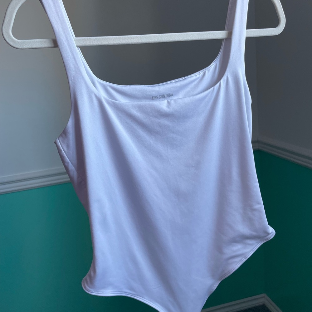 White Fitted Bodysuit